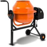 Eberth - b�tonni�re �lectrique avec tambour de 65l (moteur 220w, 230v, ch�ssis en acier avec roues de ...