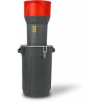 Eberth - moulin  crales lectrique avec moteur puissant 1000w, cuve de 25 litres et trmie de 6 litres, ...