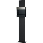 Ecd germany bo�te aux lettres sur pieds, anthracite / argent, 37x10, 5x36, 5 cm, en acier inoxydable, ...