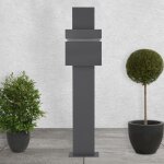 Ecd germany bo�te aux lettres sur pied avec compartiment � journaux, bo�te aux lettres design sur pied, ...