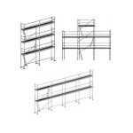 Matisre - echafaudage fixe de faade 3 en 1 - structure + planchers - version garde - corps - duo - ...