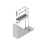 Matis�re - echafaudage pour escalier - hauteur max. de travail 3. 00m - pfec