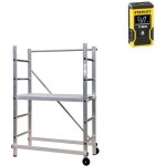 Echafaudage domestique - hauteur max. de travail 2, 90m + t�l�m�tre laser stanley - 342800 - laser