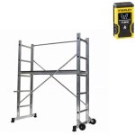 Echafaudage domestique : hauteur de travail max 2. 90m + t�l�m�tre laser stanley - 205700 - laser