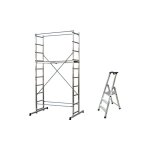 Echafaudage domestique: hauteur de travail max 3. 78m + laser de chantier - 203702 - laser