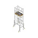 Matis�re - echafaudage pour escalier: hauteur de plateforme 2. 35m - me200 - e