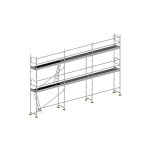 Matis�re - echafaudage fixe de fa�ade 60m� - structure + planchers + plinthes + lisses - duo60 - spp