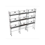 Matisre - echafaudage fixe de faade 80m - structure seule - version garde - corps - duo80gc - s