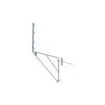 Dimos - echafaudage de faade acier l 1, 50m avec traverse pour mur de 0, 85m 2400 mm