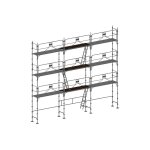 Matis�re - echafaudage fixe de fa�ade 80m� - structure + planchers - version garde - corps - duo80gc ...