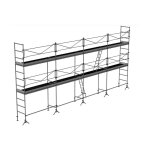 Echafaudage de ma�on 78m� - structure et planchers + garde - corps - dcm78 - sp