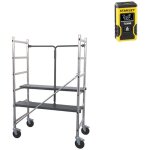 Echafaudage pliant - longueur plateau 1. 10m + t�l�m�tre laser stanley - 346801 - laser