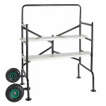 Echafaudage roulant 140x78, 5x135cm, 2 plates - formes, 150kg de charge trs stable et scure, poids ...