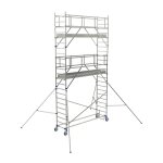Tubesca comabi - echafaudage roulant 2 plateaux - hauteur de travail max 6. 85m - 26403750