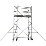 Echafaudage roulant acier generis 750 / 4 hauteur travail 4, 80 m tubesca comabi