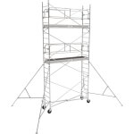 Echafaudage roulant acier generis 950 hauteur travail 7, 20 m tubesca comabi