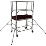 Echafaudage roulant acier goliath 120 hauteur travail 3, 00 m tubesca comabi