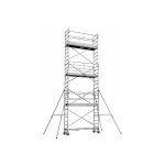 Matis�re - echafaudage roulant acier - hauteur de travail maximale de 8. 20m - 8325062