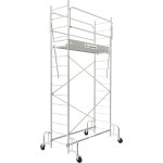 Echafaudage roulant acier junior 200 hauteur de travail 3. 80 m tubesca comabi