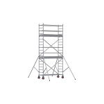 Echafaudage roulant alu - embase simple - hauteur de travail max 5. 90m - 7130040