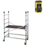 Echafaudage roulant alu - hauteur de travail maximale de 3. 00m + t�l�m�tre laser stanley - al205 - laser ...