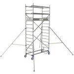 Tubesca comabi - tubesca - comabi - chafaudage roulant aluminium cross ? longueur 1, 80m - hauteur de ...
