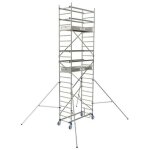 Tubesca comabi - tubesca - comabi - chafaudage roulant aluminium cross ? longueur 1, 80m - hauteur de ...