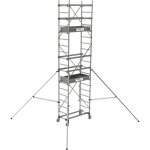 Echafaudage roulant aluminium insider hauteur travail 4, 85 m tubesca comabi