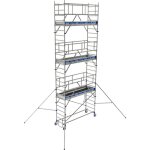 Echafaudage roulant aluminium totem 2 line 250 hauteur travail 7, 85 m tubesca comabi