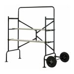 chafaudage roulant pliant - 3 m hauteur de travail - plateforme ajustable - barre de scurit intgr ...