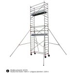 Echafaudage roulant - hauteur de travail maximale 3. 90m - 613712