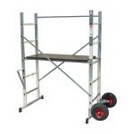 Echafaudage roulant de jardin tout terrain 0, 9m / 2, 9m hailo hobbystep h3 jardin