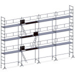 Echafaudages stéphanois - echafaudage es49 maçon 104 m² garde - corps complet Echafaudages stéphanois - echafaudage es49 maçon 104 m² garde - corps complet