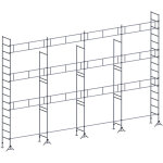Echafaudages stéphanois - echafaudage es49 maçon 104 m² garde - corps structure Echafaudages stéphanois - echafaudage es49 maçon 104 m² garde - corps structure