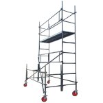 Echafaudage taille haie 5m roue pleine long. 2m galvanis�