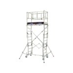 Tubesca comabi ? �chafaudage t�lescopique x tower 4, 8m ? aluminium l�ger ? montage rapide en 3 min ? ...