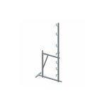 Dimos - echafaudage de toit acier carr� 2 niveaux et garde - corps 1040 mm