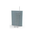 Echelle d'accs puits - hauteur  franchir 2. 10  2. 40m - avec crosse - ec - puits - inc - 240 - r