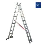 Escalux - echelle aluminium semi - professionnelle transformable 2x10 haut travail 5, 65 m tr2 Escalux - echelle aluminium semi - professionnelle transformable 2x10 haut travail 5, 65 m tr2