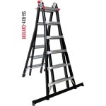 Échelle articulée télescopique jaguar3 4x6 helder pro avec barre stabilisatrice - jag3 - 4x6bs Échelle articulée télescopique jaguar3 4x6 helder pro avec barre stabilisatrice - jag3 - 4x6bs