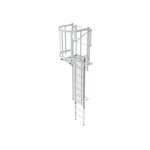 Matis�re - echelle � crinoline de 2. 80m � 3. 10m avec porte de condamnation - cs31 - cspc