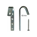 Echelle direct ? crochets en acier pour �chelle de meunier bois ? mat54013 ? fixation pour barres d'accrochage ...