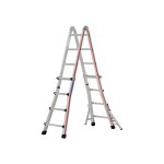 Echelle direct - echelle tlescopique 4x5 barreaux - hauteur max. de travail 4. 10m - 814220