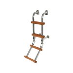 Orangemarine - echelle inox bois petit modle 3 marches