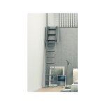 Echelle de meunier pliante pour mezzanine noir - 2 main - courantes - palco / p / n