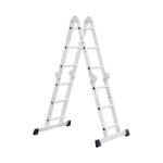 Echelle multi - usages 150 kg, 12 chelons, din en 131, aluminium, hauteur max. 165 cm, chelle de chantier, ...