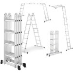 �chelle multifonctions bm tools bmt - 4x4 - multi en alu, 4x4 marches - 4, 65 m de long. / pliable - ...