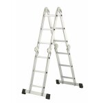 Hailo - echelle articulée aluminium 12 échelons h. 3. 65 m Hailo - echelle articulée aluminium 12 échelons h. 3. 65 m