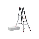 Echelle pour escalier 4x4 barreaux - hauteur max. de travail 5. 10m - 94146