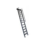 Matisre - echelle rabattable acier - marches bois - hauteur  atteindre 2, 25m - sans rampes - sspxl ...